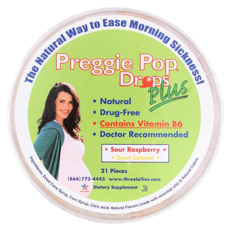 Three Lollies Preggie Drops Plus With Vitamin B6 - 21 Pack - Orca Market