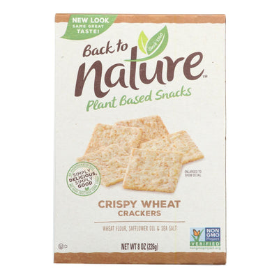 Back To Nature Crispy Crackers - Wheat - Case Of 6 - 8 Oz. - Orca Market