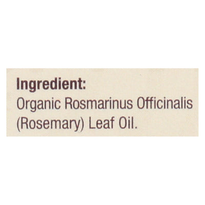 Nature's Answer - Organic Essential Oil - Rosemary - 0.5 Oz. - Orca Market