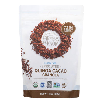 One Degree Organic Foods Quinoa Cacao Granola - Sprouted Oat - Case Of 6 - 11 Oz. - Orca Market