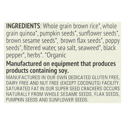 Mary's Gone Crackers Super Seed - Everything - Case Of 6 - 5.5 Oz. - Orca Market