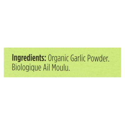 Spicely Organics - Organic Garlic Powder - Case Of 6 - 0.4 Oz. - Orca Market