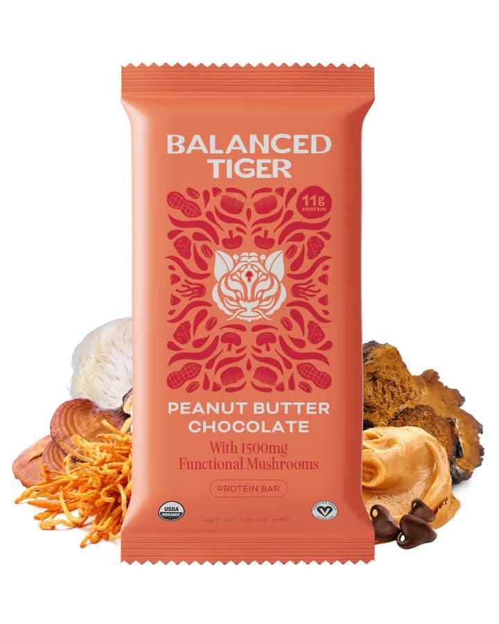 Balanced Tiger - Protein Bar Peanut Butter Chocolate - Case Of 12 - 1.55 Ounces - Orca Market