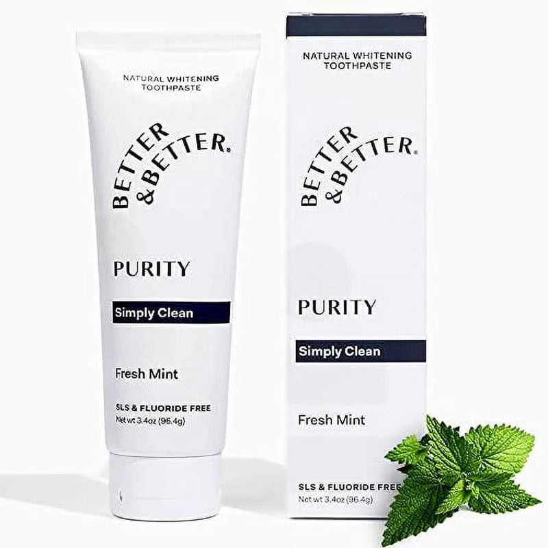 Better & Better - Toothpaste Purity Fresh Mint - 1 Each-3.4 Fluid Ounces - Orca Market