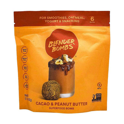 Blender Bombs - Bomb Cacao Peanut Butter - 1 Each-5.7 Oz - Orca Market