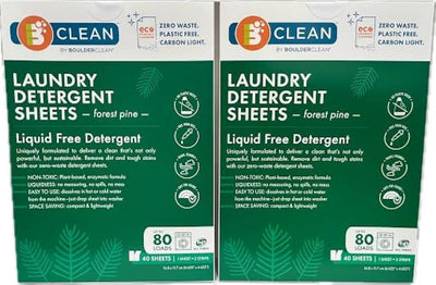 Boulder Clean - Laundry Detergent Sheets Forest Pine - Case Of 12-40 Ct - Orca Market