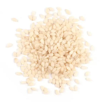 Bulk Seeds 100% Organic White Hulled Sesame Seeds - Single Bulk Item - 25lb - Orca Market