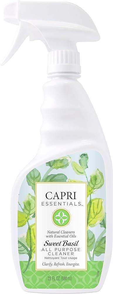 Capri Essentials - Cleaner All Purpose Sweet Basil Spray - Case Of 6-23 Fz - Orca Market