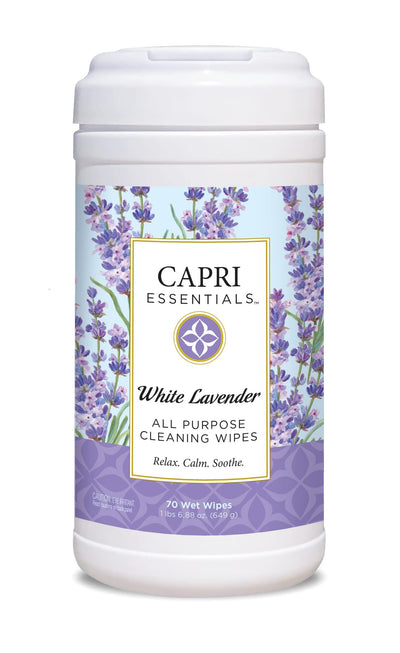 Capri Essentials - Wipes All Purpose White Lavender - Case Of 6-70 Count - Orca Market