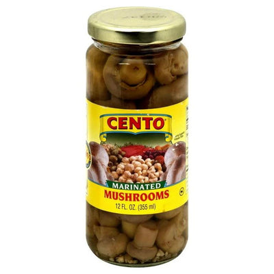 Cento Marinated Mushrooms - Case Of 12 - 12 Oz - Orca Market