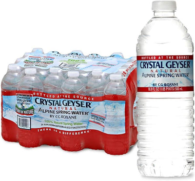 Crystal Geyser Alpine Spring Water, Spring Water - 1 Each - 24/16.9z - Orca Market