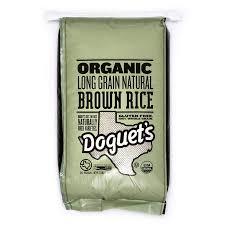 Doguet's Rice Organic Brown Long Grain - Single Bulk Item - 25lb - Orca Market