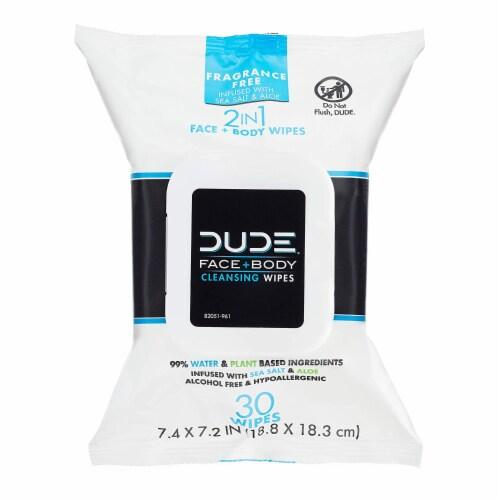 Dude Wipes - Face Wipes - Fragrance Free - 30 Ct. - Orca Market