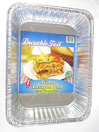 Durable Foil - Alum Pan Lasagna Giant - Case Of 12 - 2 Ct - Orca Market