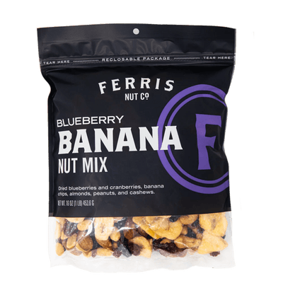 Ferris Nut Company - Nut Mix Blueberry Banana - Case Of 12-16 Ounces - Orca Market