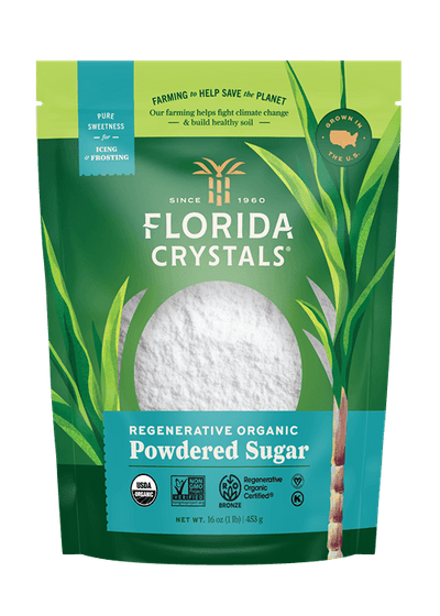 Florida Crystals Organic Powdered Sugar - Sugar - Case Of 25 - 1 Lb. - Orca Market