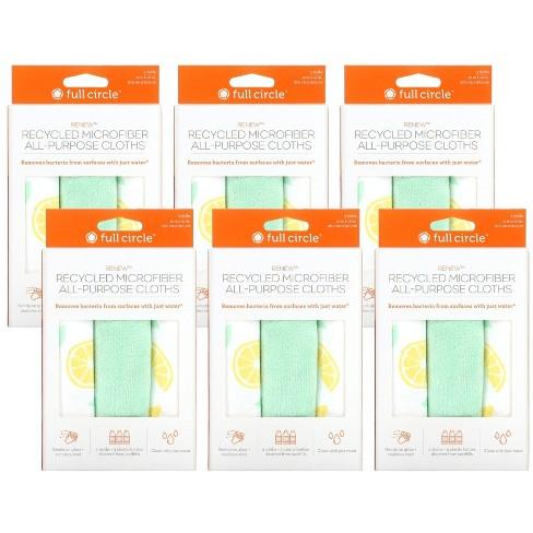 Full Circle Home - Cloths Microfiber Citrus Print - Case Of 6-3 Ct - Orca Market