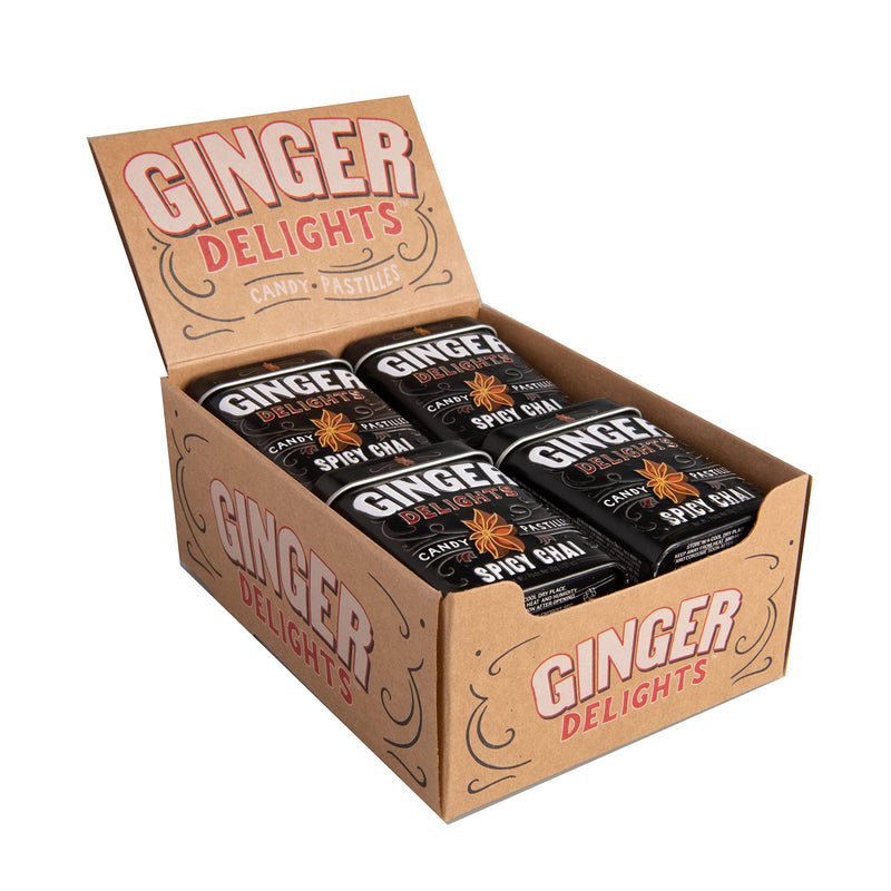 Ginger Delights - Ginger Mint Spicy Chai - Case Of 12-1.07 Oz - Orca Market