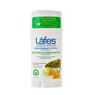 Lafe's Natural Body Care - Deodorant Stick Coriander Oil Teatree - 1 Each - 2.25 Oz - Orca Market