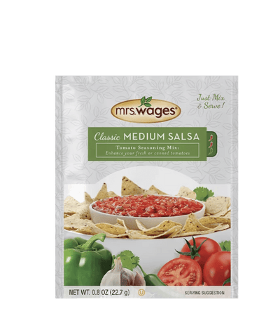 Mrs. Wages, Classic Salsa Seasoning Mix, Medium - Case Of 12 - .8 Oz - Orca Market