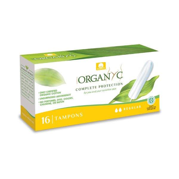 Organyc Tampon - 100 Percent Organic Cotton - Non-applicator - Regular - 16 Count - Orca Market