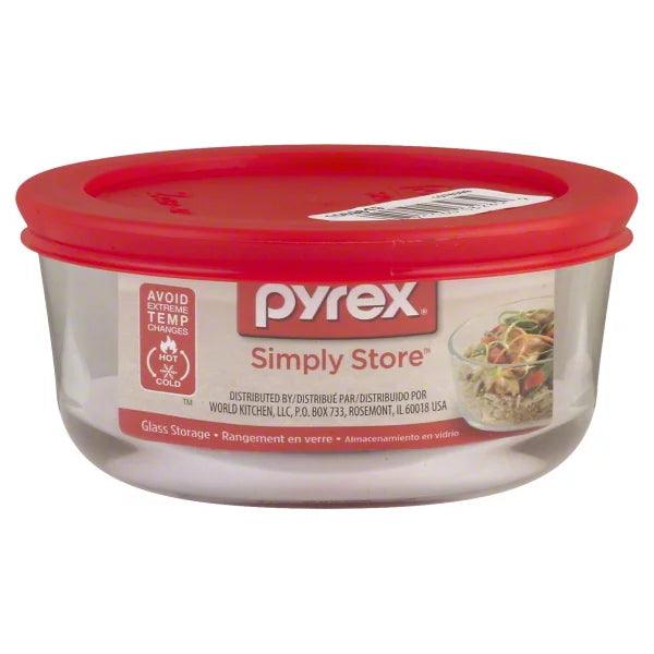 Pyrex - Storage Plus 2cup Round Red Pls - Case Of 6-1 Ct - Orca Market