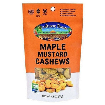 Sunridge Farms - Cashews Maple Mustard - Case Of 8-1.8 Oz - Orca Market