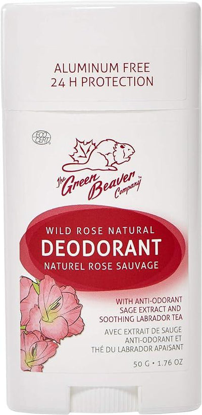 The Green Beaver - Deodorant Stick Wild Rose - 1 Each - 1.78 Oz - Orca Market