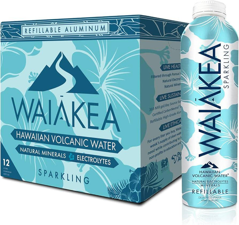 Waiakea - Water Sparkling Hawaiin Volcanc - Case Of 12-22.6 Fz - Orca Market