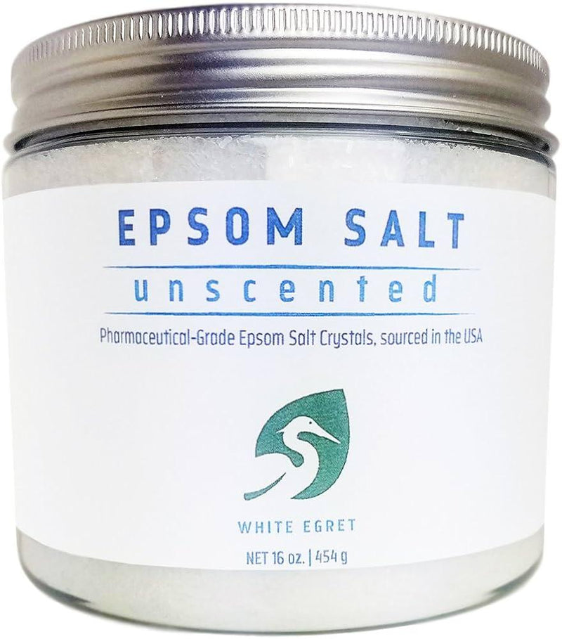 White Egret - Epsom Salt Unscented - 1 Each - 16 Oz - Orca Market