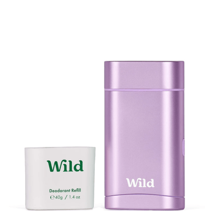 Wild Cosmetics - Deodorant, Coconut Vanilla, Refillable, Purple - 1 Each-1.4 Ounces - Orca Market