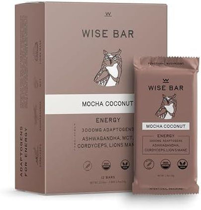 Wise Bar - Bar Organic Mocha Coconut - Case Of 12 - 1.4 Ounces - Orca Market