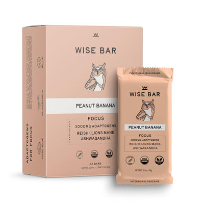 Wise Bar - Bar Organic Peanut Butter Banana - Case Of 12 - 1.4 Ounces - Orca Market