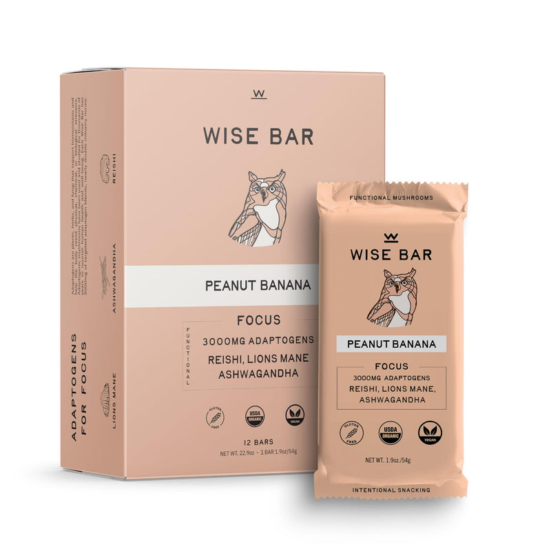 Wise Bar - Bar Organic Peanut Butter Banana - Case Of 12 - 1.4 Ounces - Orca Market