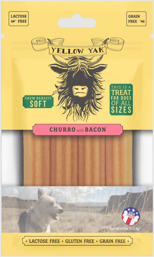 Yellow Yak - Churro Bacon Soft Dental Chew - Case Of 6-4 Oz - Orca Market