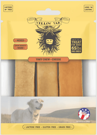 Yellow Yak - Dog Treat Yaky Chew Cheese Mixed - Case Of 4 - 9.9 Oz - Orca Market