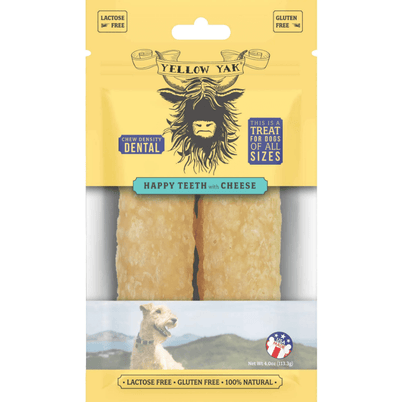 Yellow Yak - Happy Teeth Cheese Dental Chew - Case Of 5-4 Oz - Orca Market