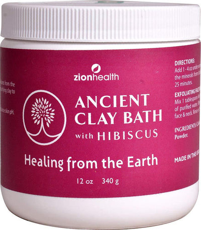 Zion Health - Ancient Clay Bath Hibiscs - 1 Each - 12 Oz - Orca Market