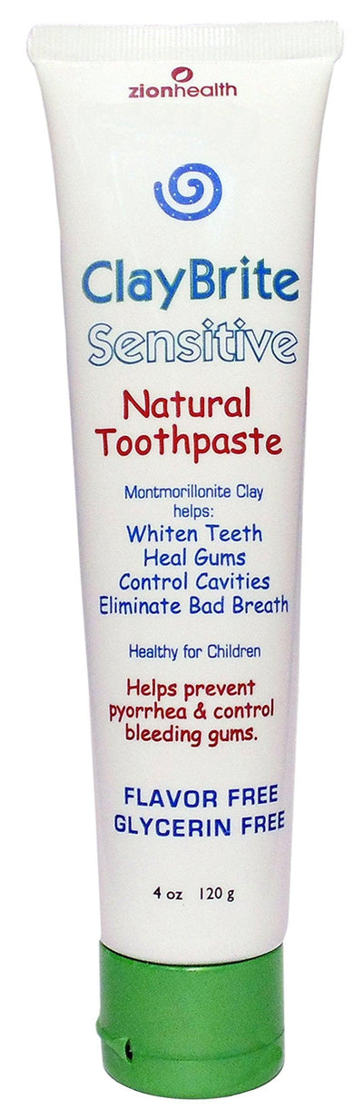 Zion Health - Toothpaste Claybrite Sensitive - 1 Each - 4 Oz - Orca Market