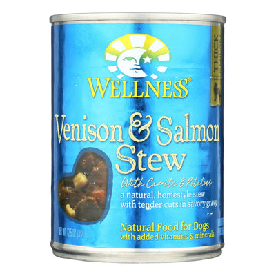 Wellness Pet Products Dog Food - Venison And Salmon With Potatoes And Carrots - Case Of 12 - 12.5 Oz. - Orca Market