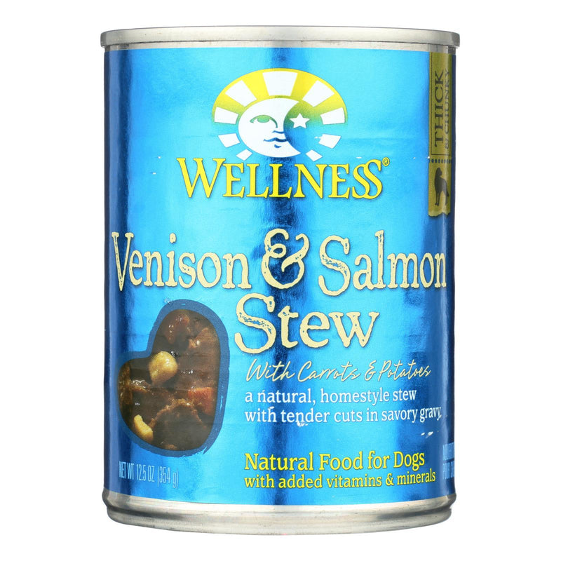 Wellness Pet Products Dog Food - Venison And Salmon With Potatoes And Carrots - Case Of 12 - 12.5 Oz. - Orca Market