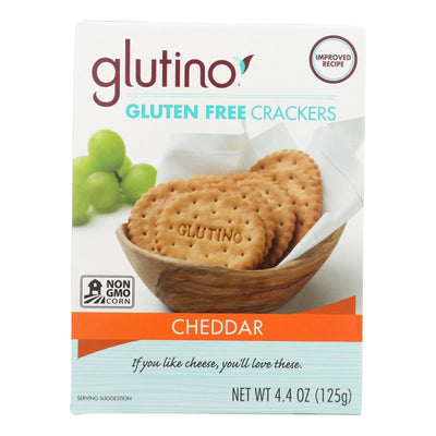 Glutino Crackers - Cheddar - Case Of 6 - 4.4 Oz. - Orca Market