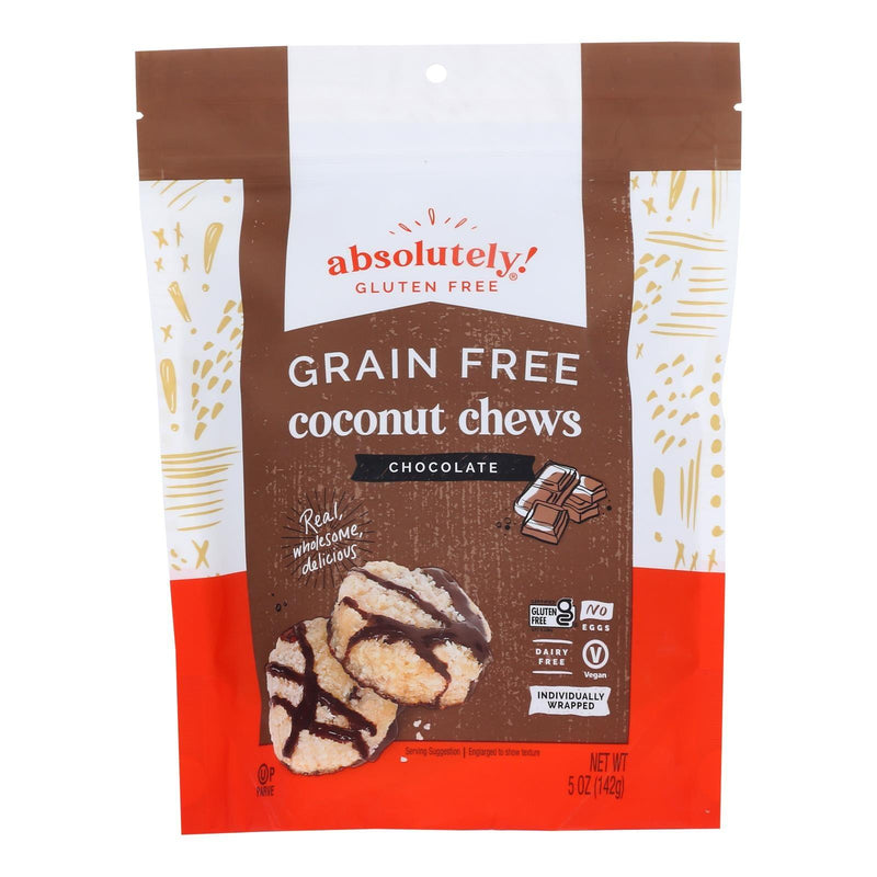 Absolutely Gluten Free Chews - Coconut - Cocoa Nibs - Gluten Free - Case Of 12 - 5 Oz - Orca Market