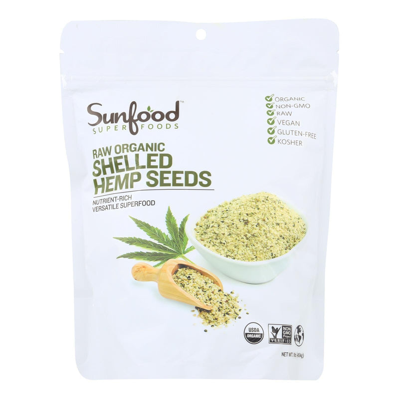 Sunfood - Hemp Seeds Shelled - 1 Each - 1 Lb - Orca Market