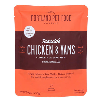 Portland Pet Food Company - Dog Meal Hmstyl Chicken Yams - Case Of 8-9 Oz - Orca Market