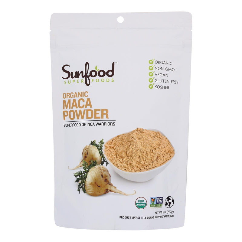 Sunfood - Maca Powder Organic - 1 Each -8 Oz - Orca Market