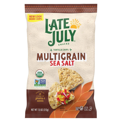 Late July Snacks - Tort Chips Multigrn Sea Salt Gluten Free - Case Of 12-7.5 Oz - Orca Market