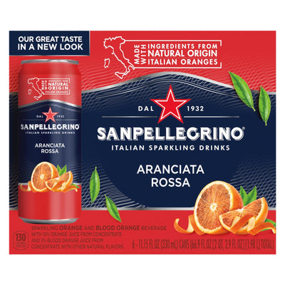 San Pellegrino - Sparkling Beverage Aranciata Rossa - Case Of 4-6/11.15z - Orca Market