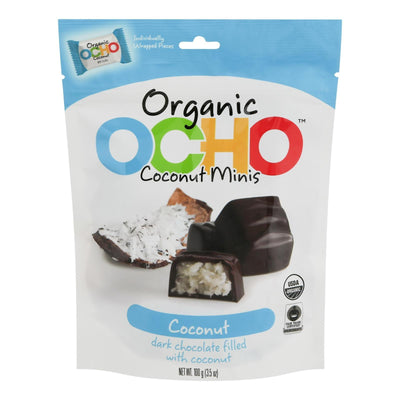 Ocho Candy - Mini Pouch Coconut - Case Of 12-3.5 Oz - Orca Market