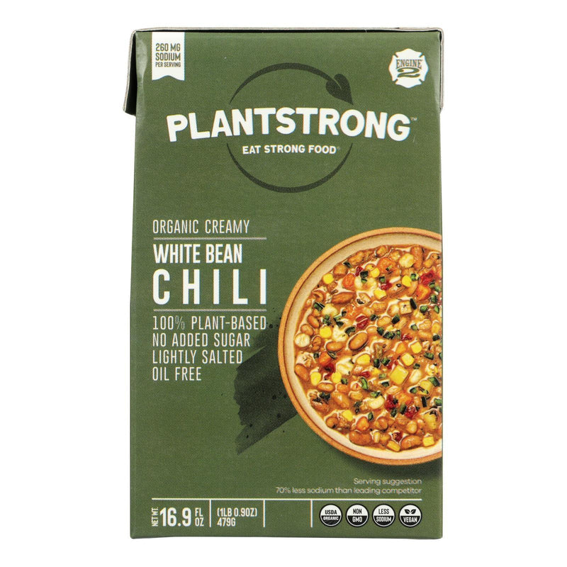 Plantstrong - Chili Creamy White Bean - Case Of 6-16.9 Fz - Orca Market